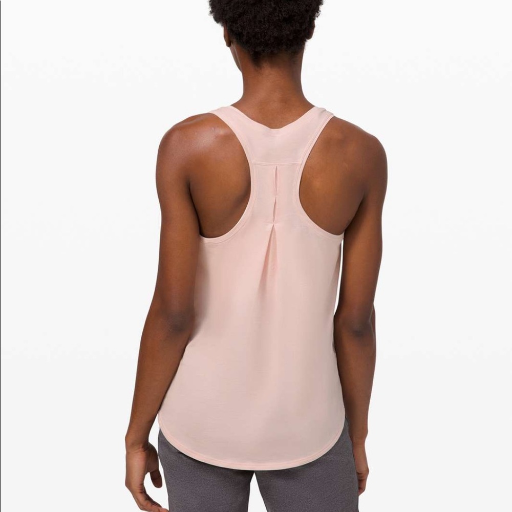 NWT Lululemon Love Tank Pleated in Feather Pink